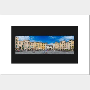 The Piazza of Lucca Italy Posters and Art